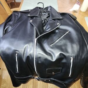 Black Leather Motorcycle Jacket